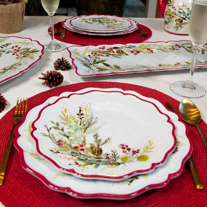 Certified International Christmas Gatherings 4 pc Salad Plate Set - Image 4