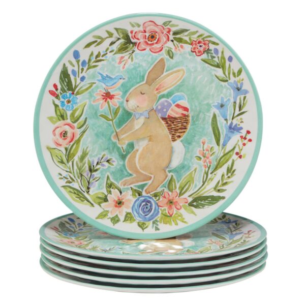 Certified International Joy of Easter 6-pc. Melamine Dinner Plate Set