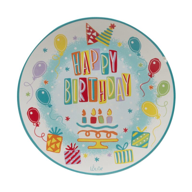 Certified International Lolita Birthday Bash 4-pc. Dessert Plate Set - Image 2