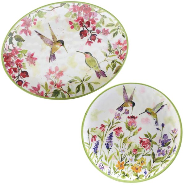 Certified International 2-Piece Hummingbirds Platter Set