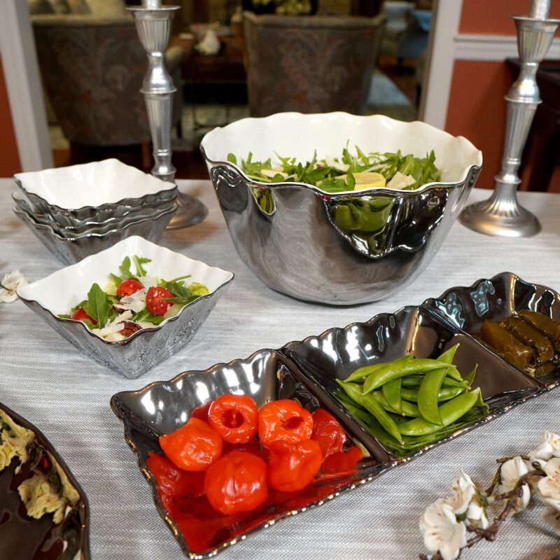 Certified International Set of 4 Silver Coast Snack Bowls - Image 4