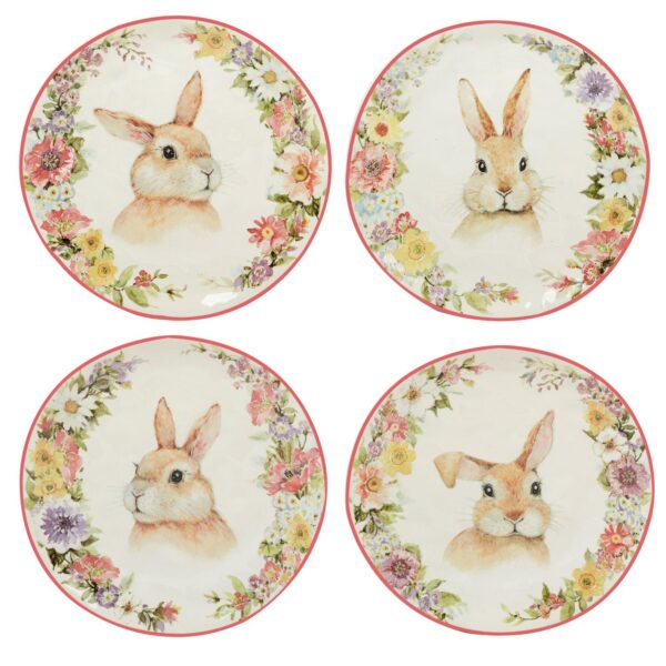 Certified International Easter Garden 4-pc. Salad Plate Set