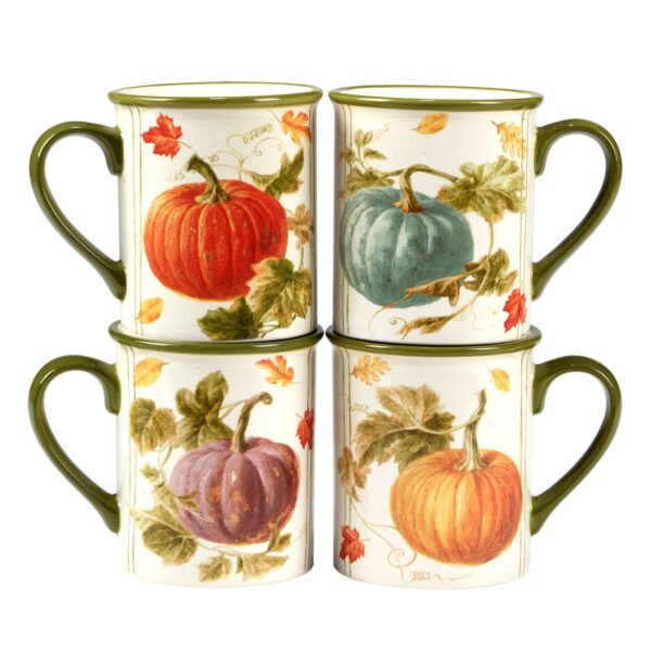 Certified International Autumn Harvest 4-pc. Mug Set