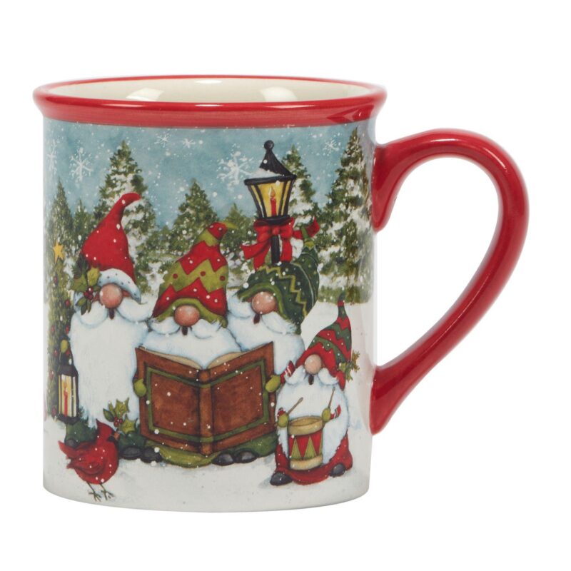 Certified International Set of 4 Christmas Gnome Mugs - Image 5