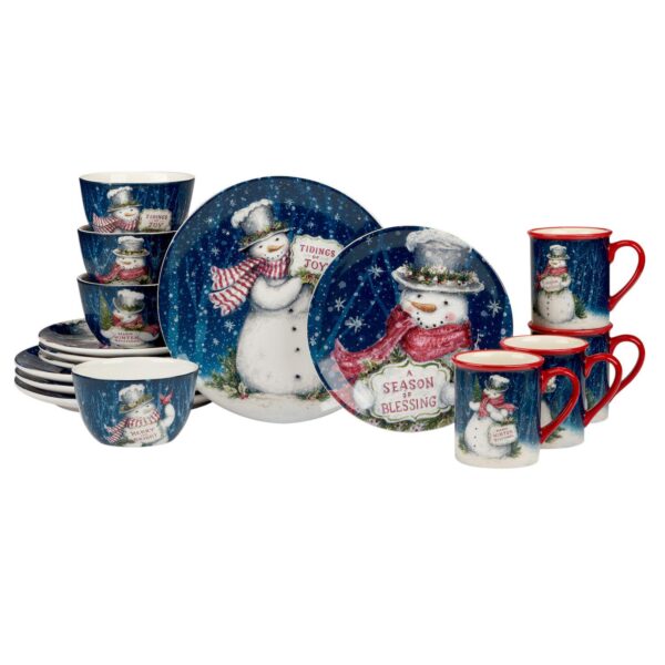 Certified International Snowman Greetings 16-pc. Dinnerware Set