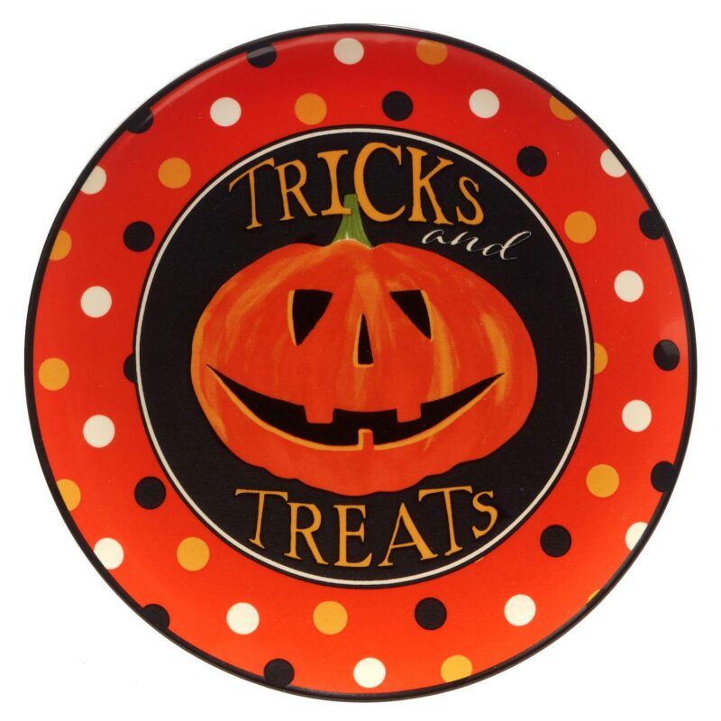 Certified International Spooky Halloween 4-piece Dessert Plate Set - Image 2