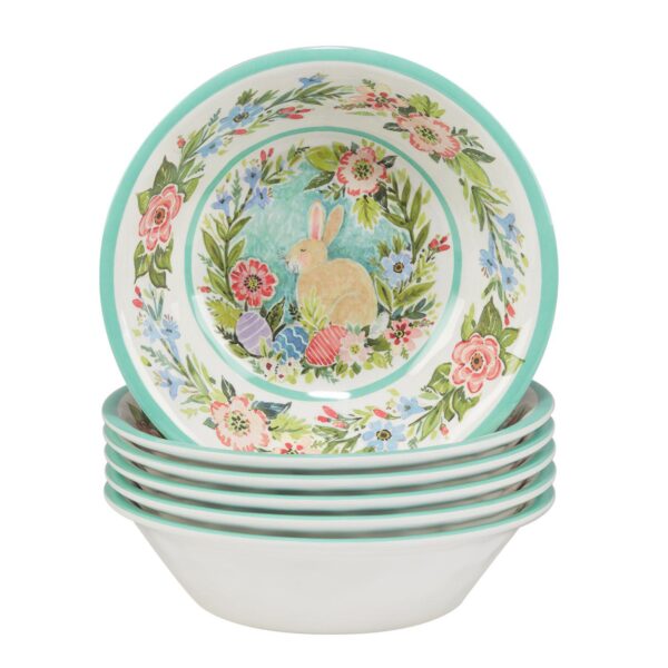 Certified International Joy of Easter 6-pc. Melamine All-Purpose Bowl Set