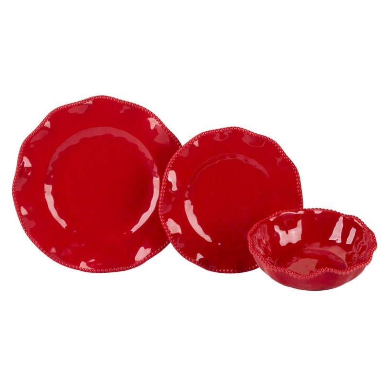 Certified International Perlette Red 12-pc. Dinnerware Set - Image 2