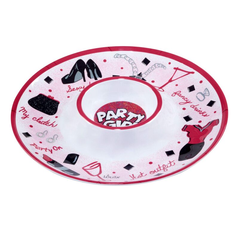 Certified International Lolita Divas on the Loose 3-pc. Melamine Serving Set - Image 3