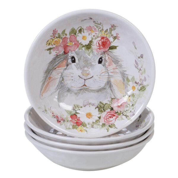 Certified International Sweet Bunny 4-pc. Soup Bowl Set