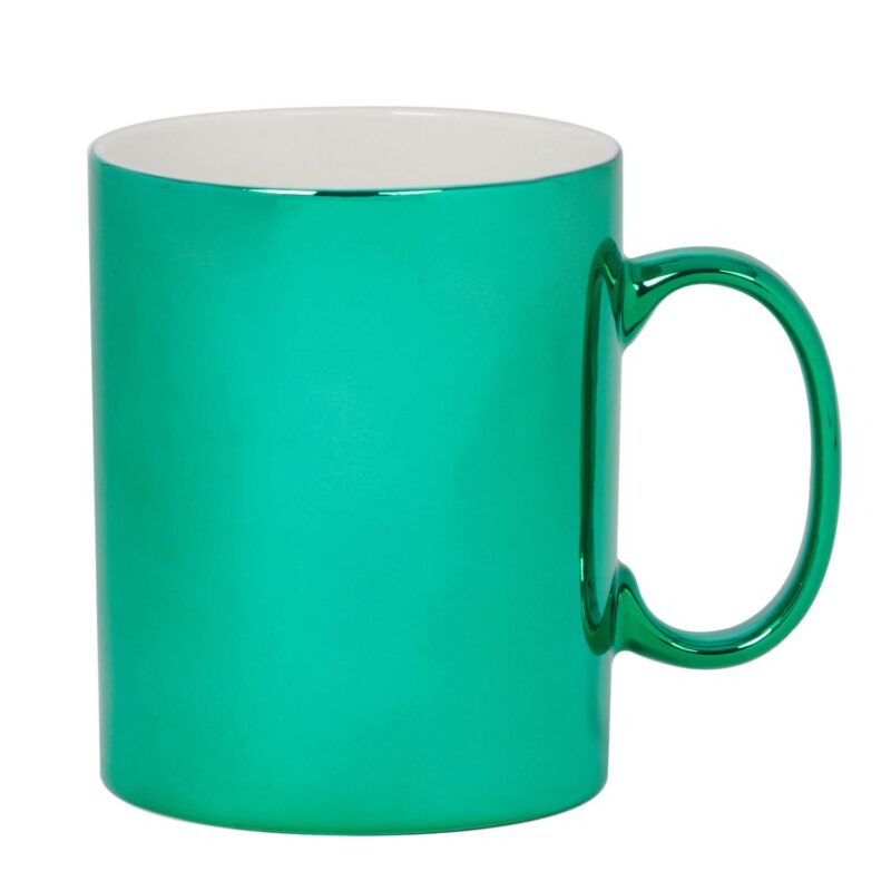 Certified International Set of 6 Holiday Lights Green Mugs - Image 3