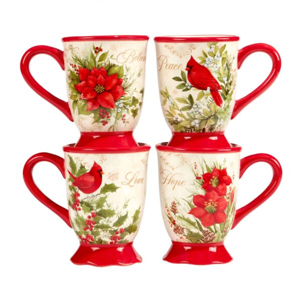 Certified International Winters Medley 4-pc. Mug Set