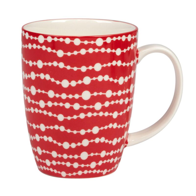 Certified International Set of 6 Peppermint Candy Mugs - Image 6