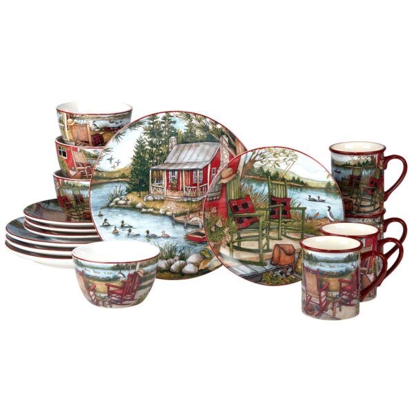 Certified International Lake Retreat 16-pc. Dinnerware Set