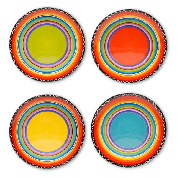 Certified International Tequila Sunrise 4-pc. Salad Plate Set