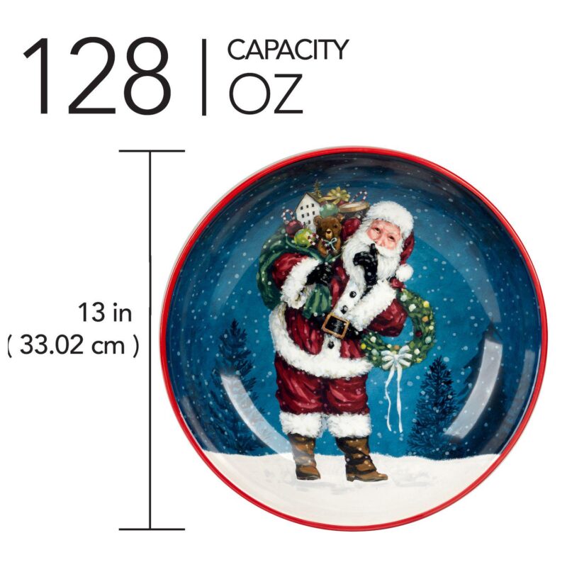 Certified International Santa's Secret Serving/Pasta Bowl - Image 3