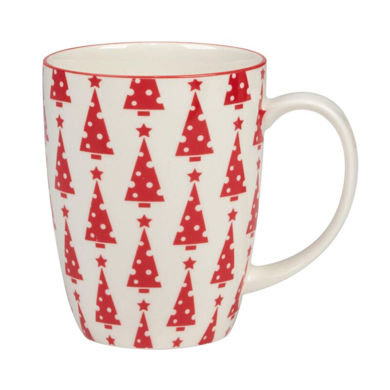 Certified International Set of 6 Peppermint Candy Mugs - Image 7
