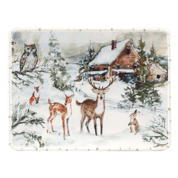 Certified International Winters Frost Rectangular Platter