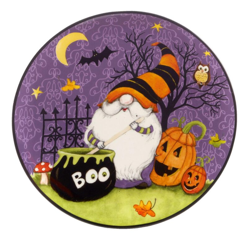 Certified International Halloween Gnomes 4-pc. Dessert Plate Set - Image 4