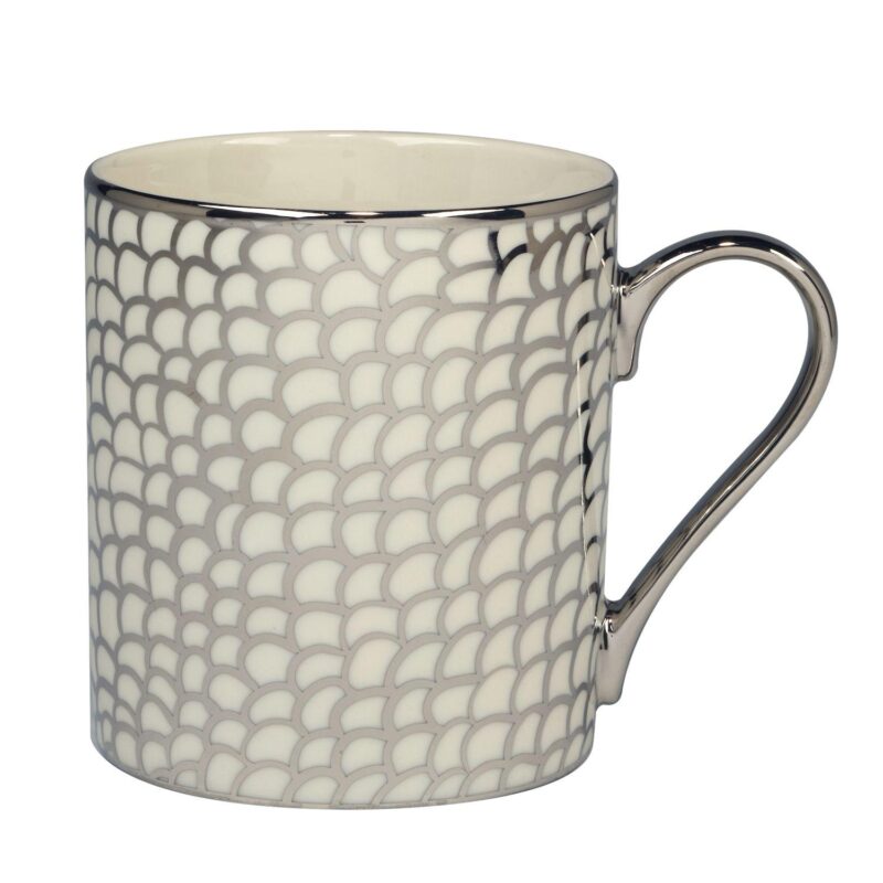 Certified International Set of 6 Mosaic Silver Plated Can Mugs - Image 6