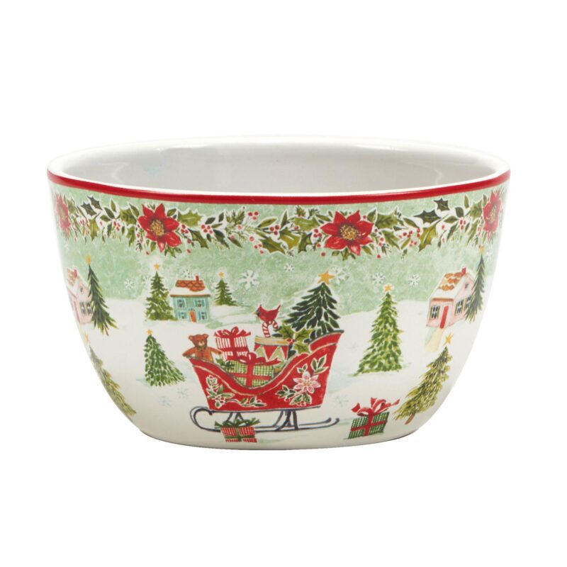 Certified International Set of 4 Joy of Christmas Ice Cream Bowls - Image 2
