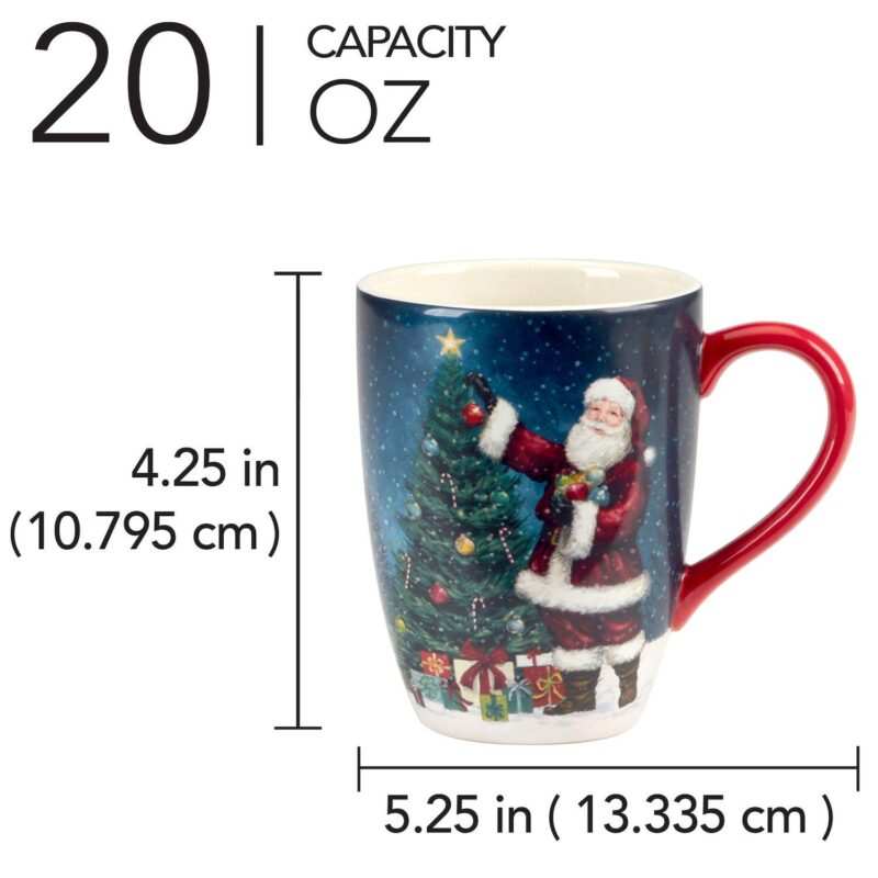 Certified International Santa's Secret 4 Mugs Set - Image 2