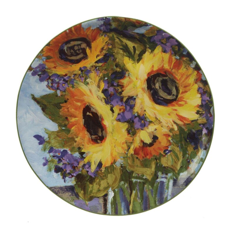 Certified International Sunflower Bouquet 4-pc. Salad Plate Set - Image 3