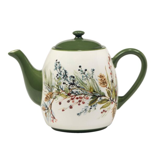 Certified International Winters Forest Teapot