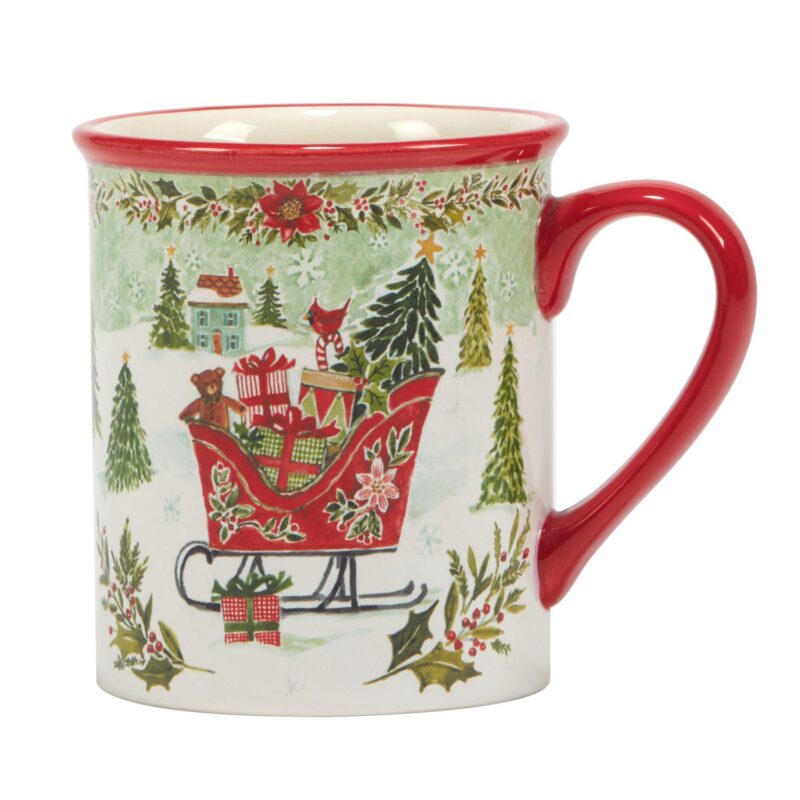 Certified International Set of 4 Joy of Christmas Mugs - Image 4