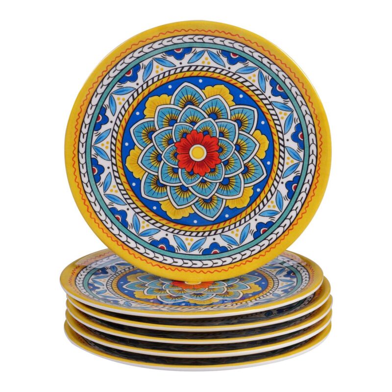 Certified International Portofino 6-pc. Melamine Salad Plate Set
