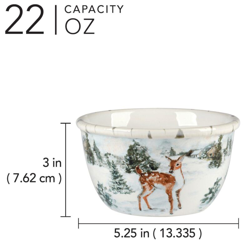 Certified International Winters Frost 4 Ice Cream Bowls Set - Image 2