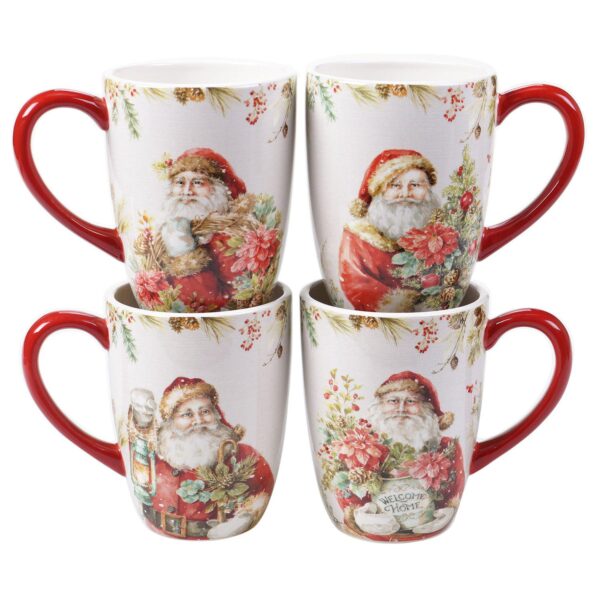 Certified International Christmas Story 4-pc. Mug Set