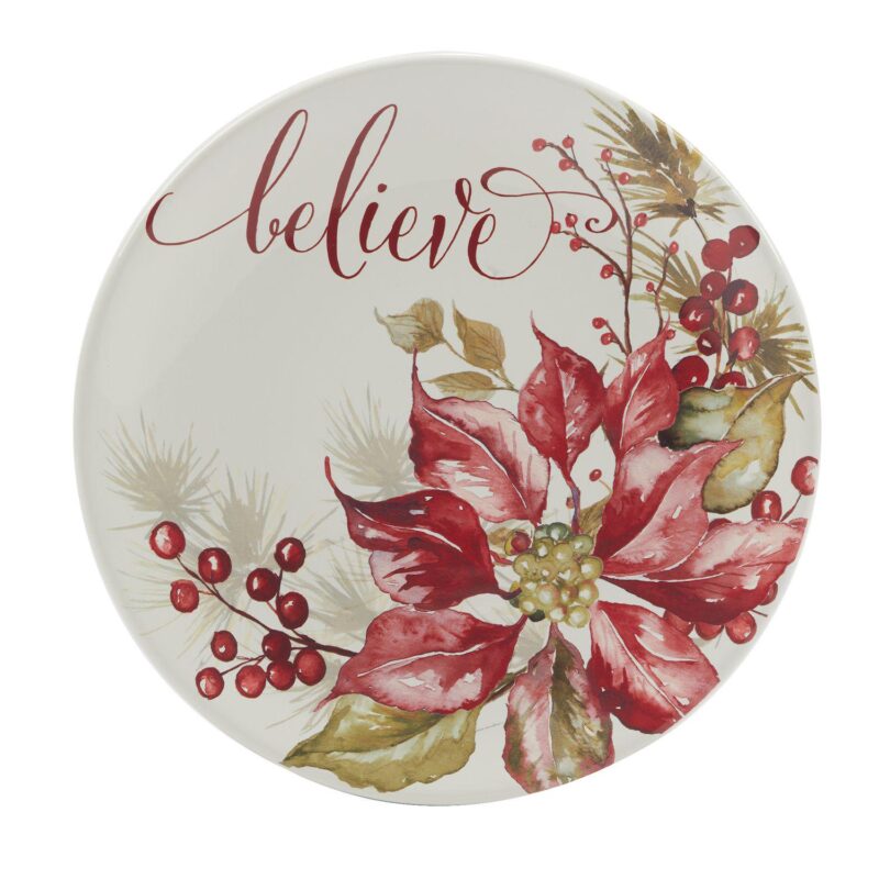 Certified International Set of 4 Winter's Joy Dessert Plates - Image 2