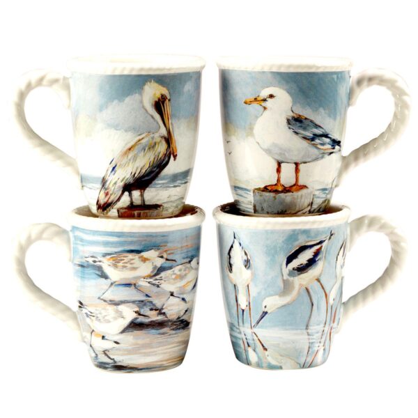 Certified International Shorebirds 4-pc. Mug Set