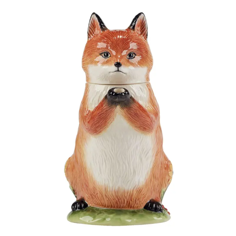 Certified International Woodland Critters 3D Fox Teapot - Image 3