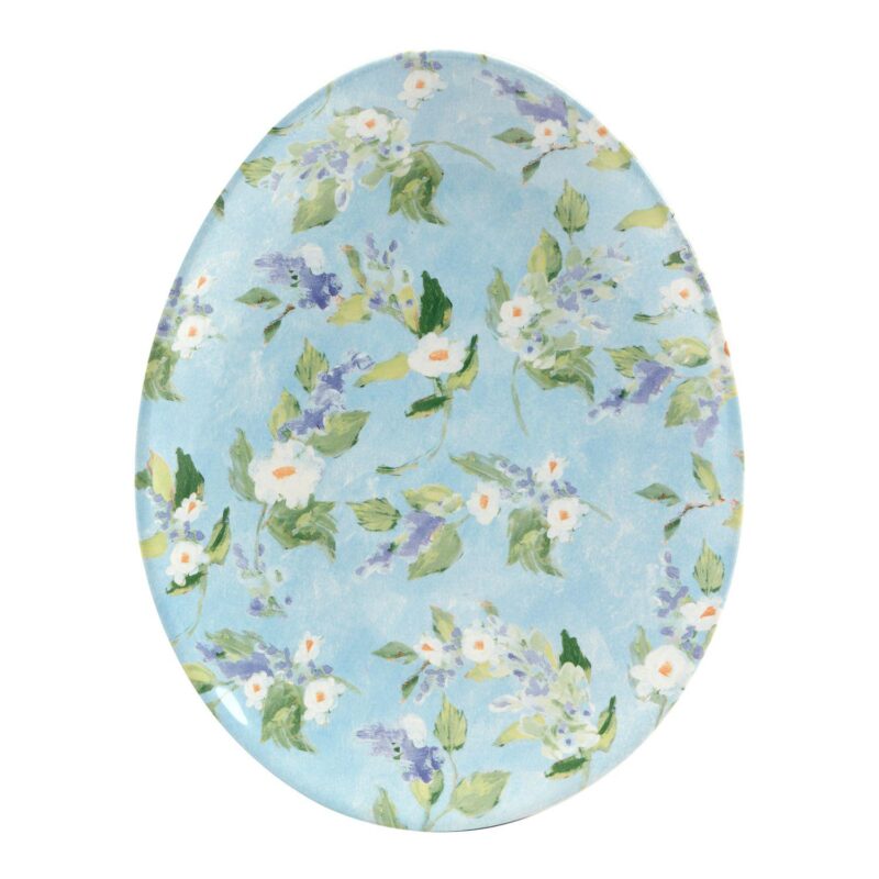 Certified International Easter Morning Set of 4 Oval Egg Plates - Image 5