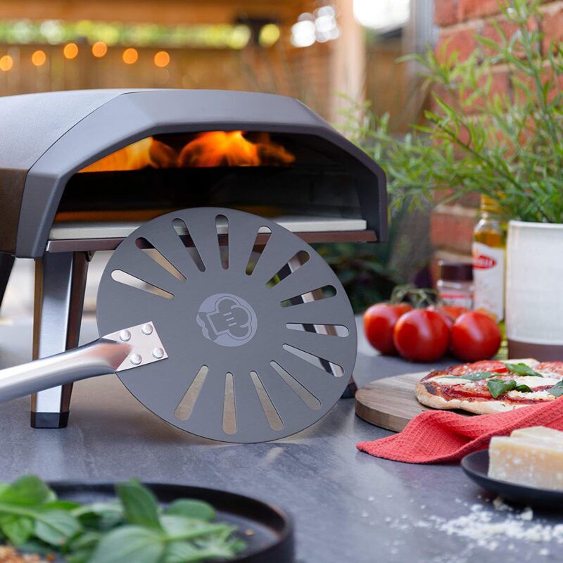 Chef Pomodoro Aluminum 9-inch Turning Pizza Peel With Detachable Wood Handle For Easy Storage - Image 5