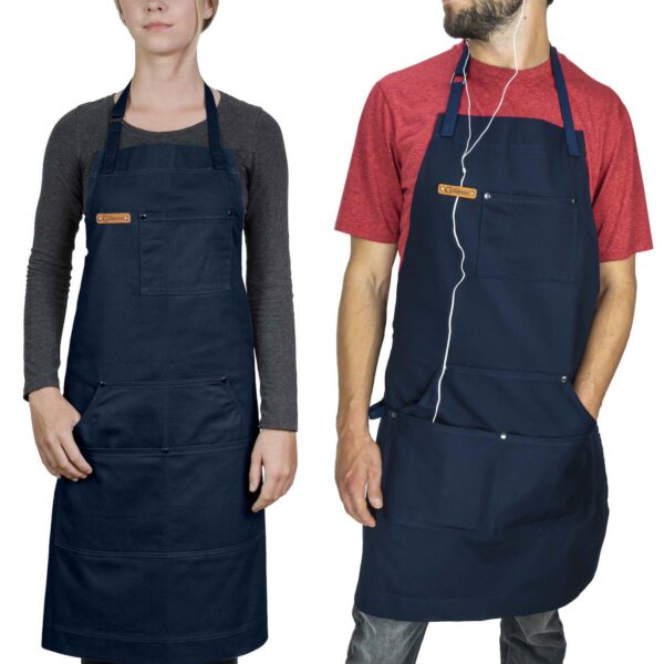 Chef Pomodoro Apron For Men And Women With Pockets - Top Chef Recommended - Grill Apron