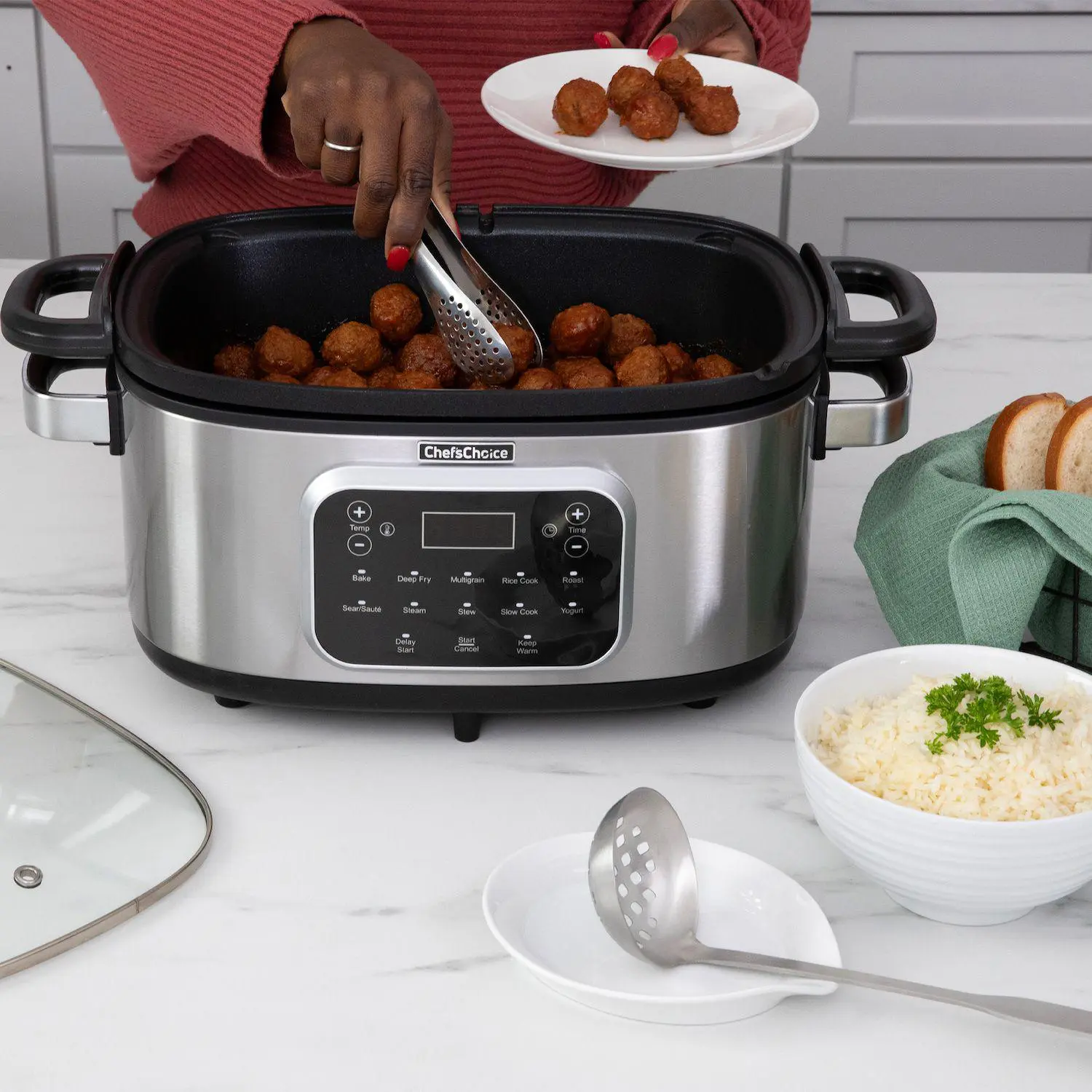 Chef's Choice 6-Qt. All-in-1 Stainless Steel Multi-Cooker - Image 13