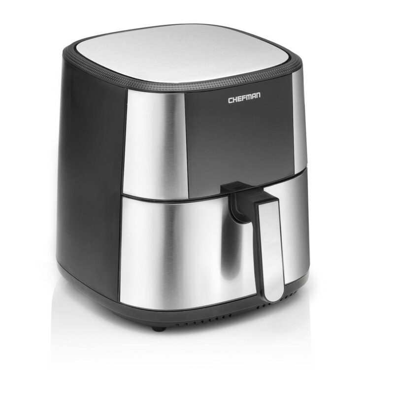 Chefman 8-qt. TurboFry Stainless Steel Air Fryer with Basket Divider - Image 5