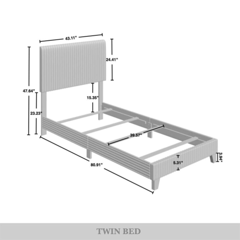 Chic Upholstered Bed - Image 5