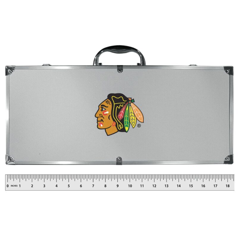 Chicago Blackhawks Tailgater 8-Piece BBQ Grill Set - Image 3