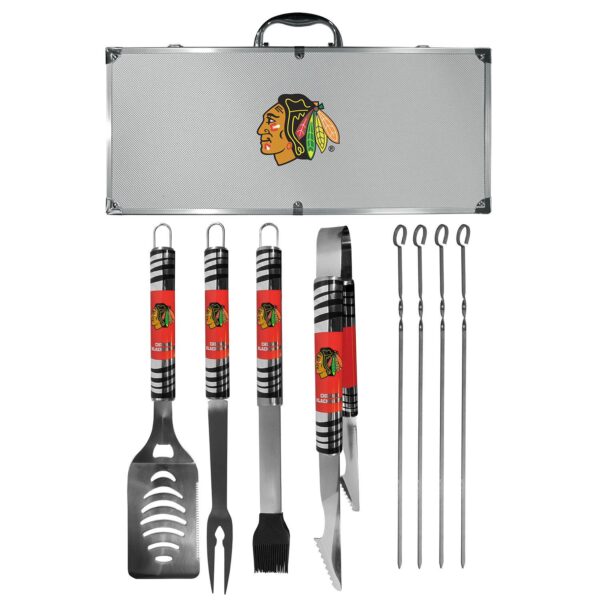 Chicago Blackhawks Tailgater 8-Piece BBQ Grill Set