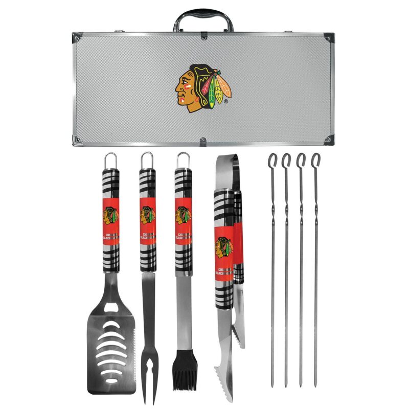 Chicago Blackhawks Tailgater 8-Piece BBQ Grill Set