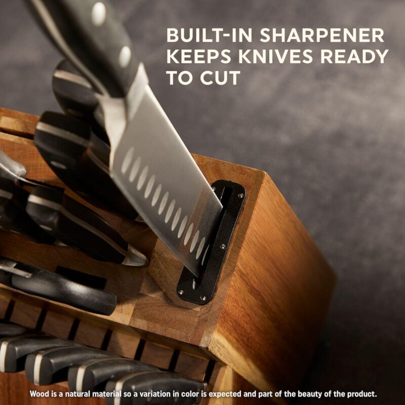 Chicago Cutlery Insignia Classic 18-pc Knife Set with Block and Built-In Sharpener - Image 6