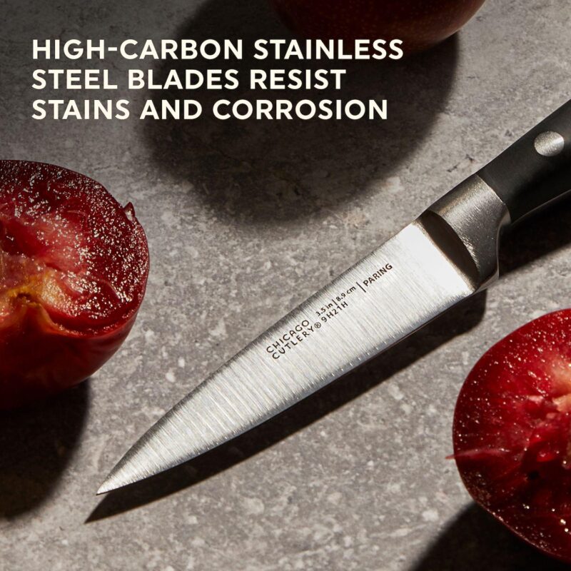 Chicago Cutlery Insignia Classic 18-pc Knife Set with Block and Built-In Sharpener - Image 5