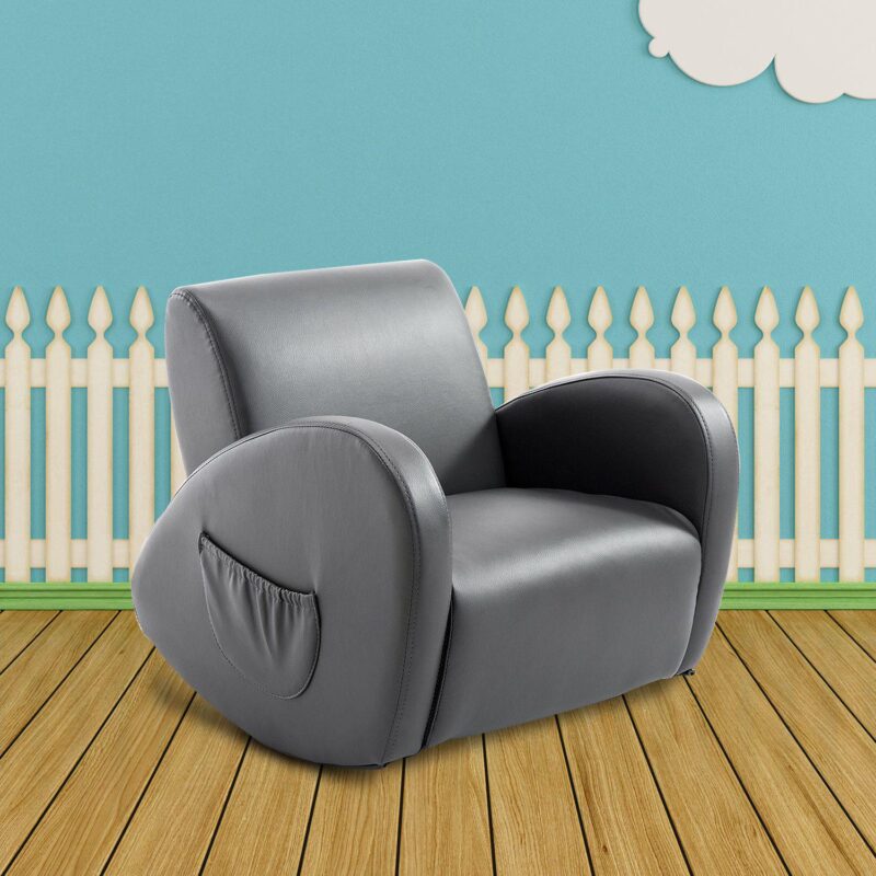 Childrens Soft and Comfortable Sofa Recliner W/ Storage For Remotes and Books - Image 4
