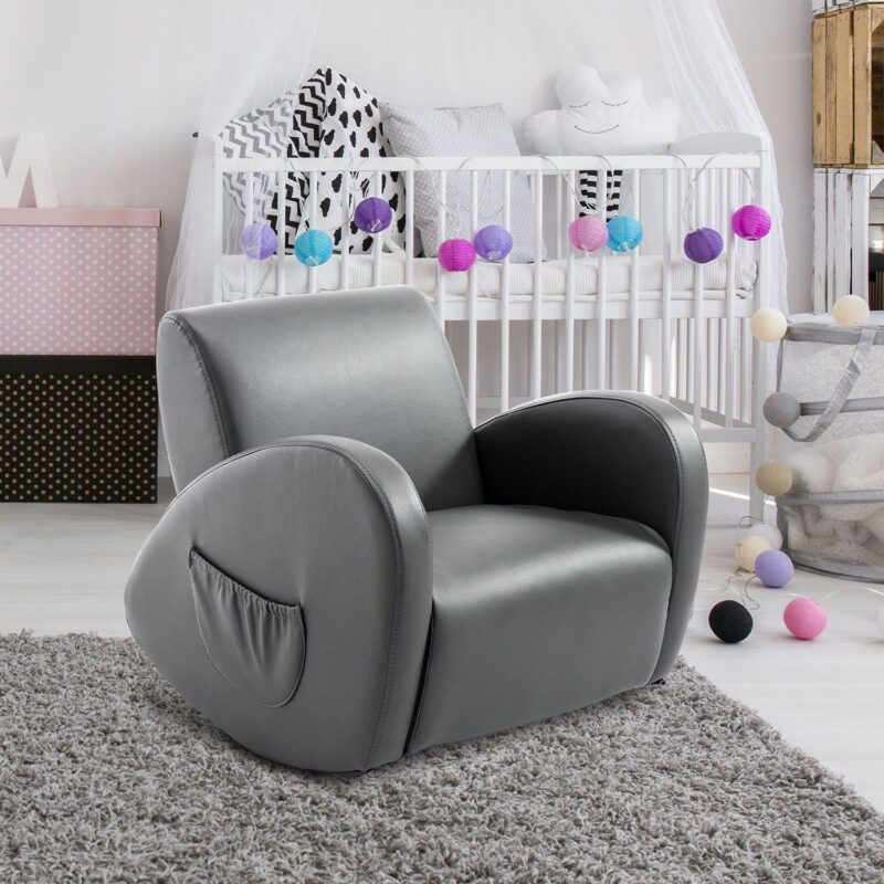 Childrens Soft and Comfortable Sofa Recliner W/ Storage For Remotes and Books - Image 3