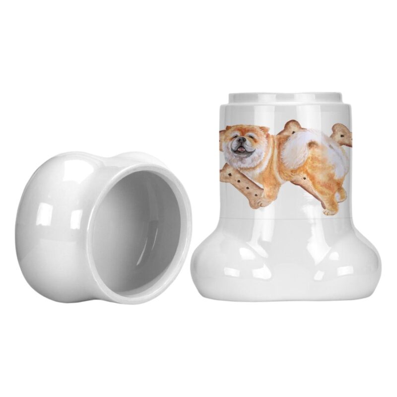 Chow Chow Bone Shaped Treat Jar - Image 2