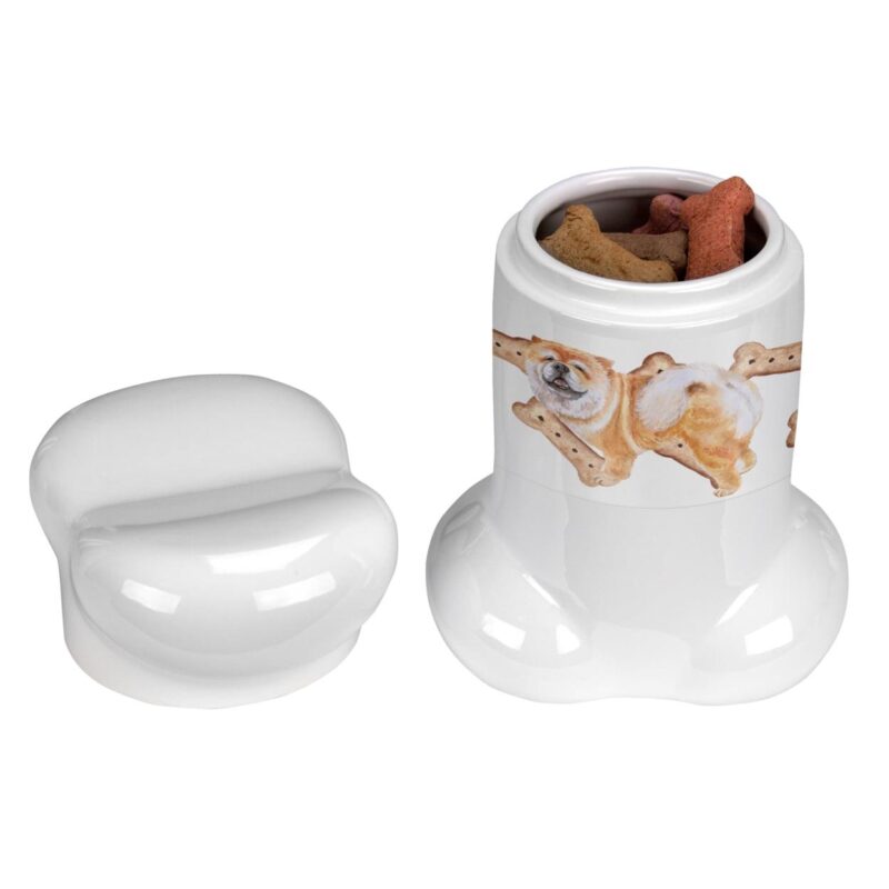 Chow Chow Bone Shaped Treat Jar - Image 3